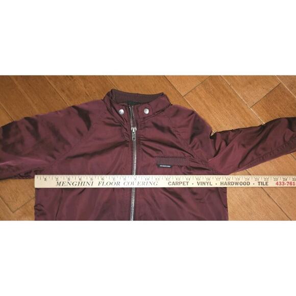 Women's Members Only Satin Cafe Racer Satin Bomber Jacket Size XS - Picture 8 of 12